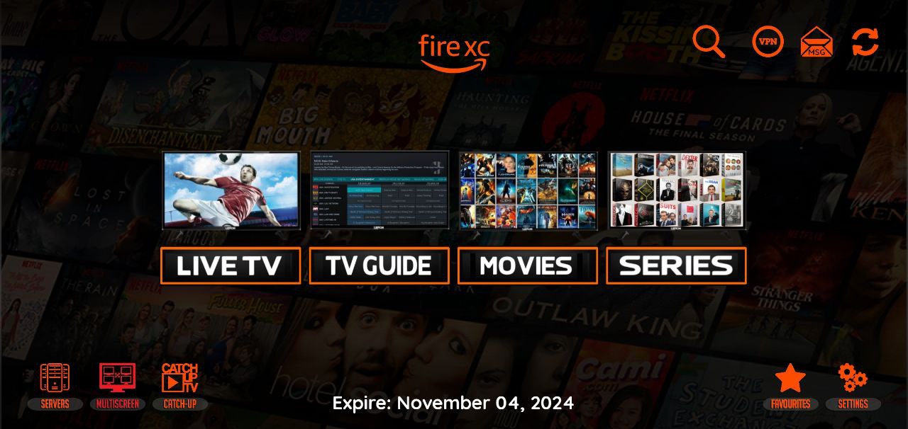 Fire xc xciptv